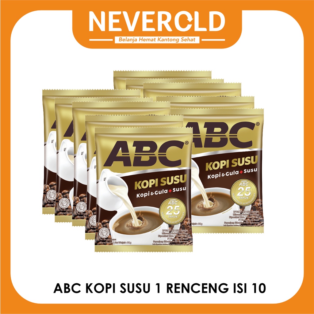 Kopi ABC Susu Sachet Renceng (isi 10 pcs)