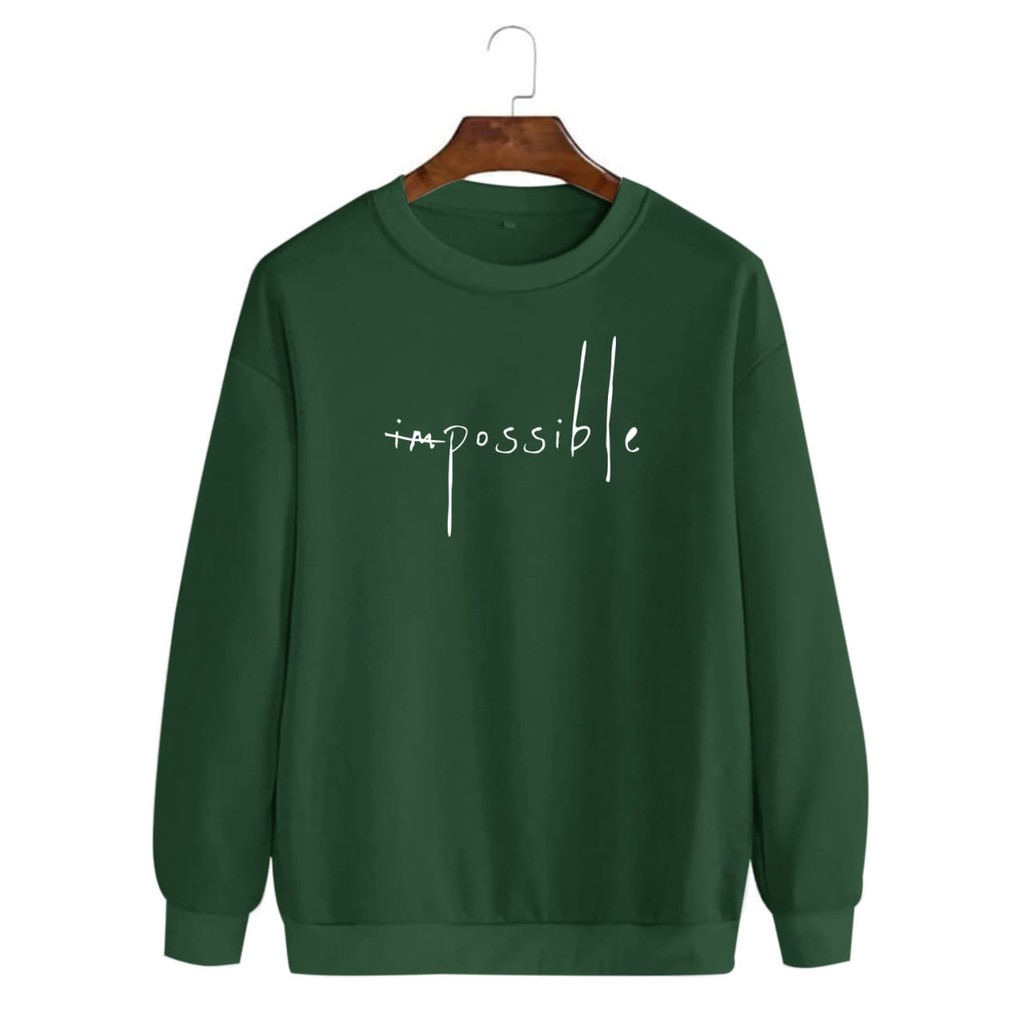 BISA COD / ALIPIO FASHION - BAJU SWEATER IMPOSSIBLE / sweater keren / sweater murah / terbaru