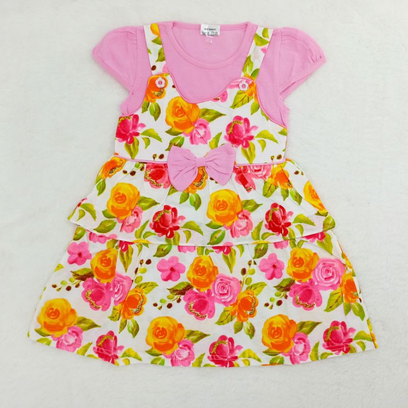 [Ss-1053] Dress Anak 2-3tahun, Baju Lebaran Anak Perempuan Murah, Pakaian Anak Perempuan Cantik