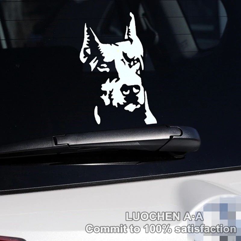 Stiker Mobil Anjing Anjing Doberman Pinscher Lucu Kreatif Indah Stiker Auto Tuning Styling Vinyls