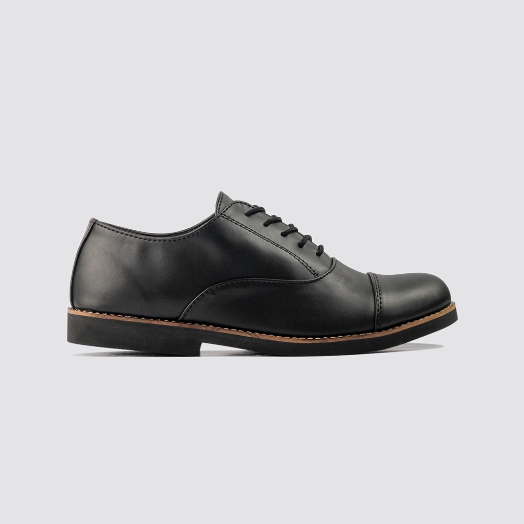 DANTE BLACK ORIGINAL x LVNATICA Sepatu Formal Hitam Tali Pria Pantofel Kerja Kantor Dinas Resmi Guru Kantoran Pesta Pernikahan Kondangan Nikah Undangan Wedding Kuliah Modern Casual Oxford Semi Kulit Premium Footwear Big Size Jumbo Ukuran Besar 44 Keren