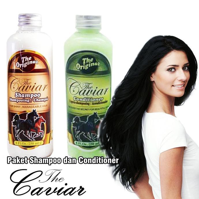 Produk Perawatan Tubuh Paket Caviar Kuda Bpom Original (Shampoo + Conditioner Rambut)