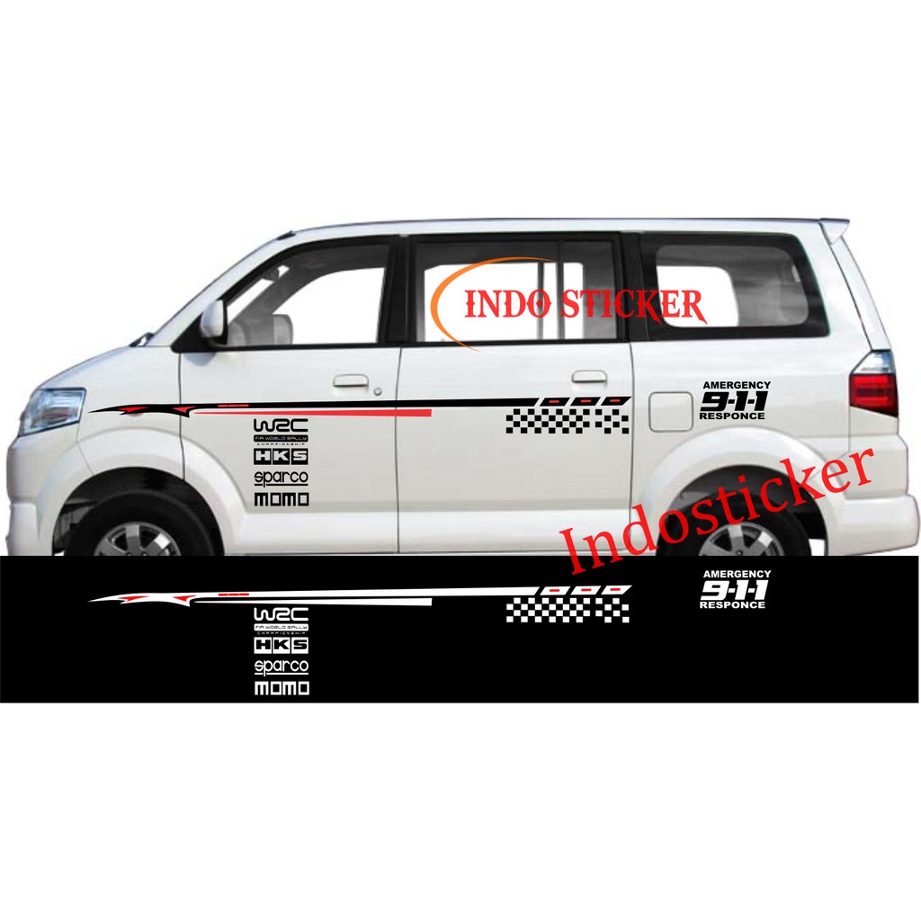 promo termurah sticker stiker mobil apv luxury stiker stripe apv luxio luxury grand max