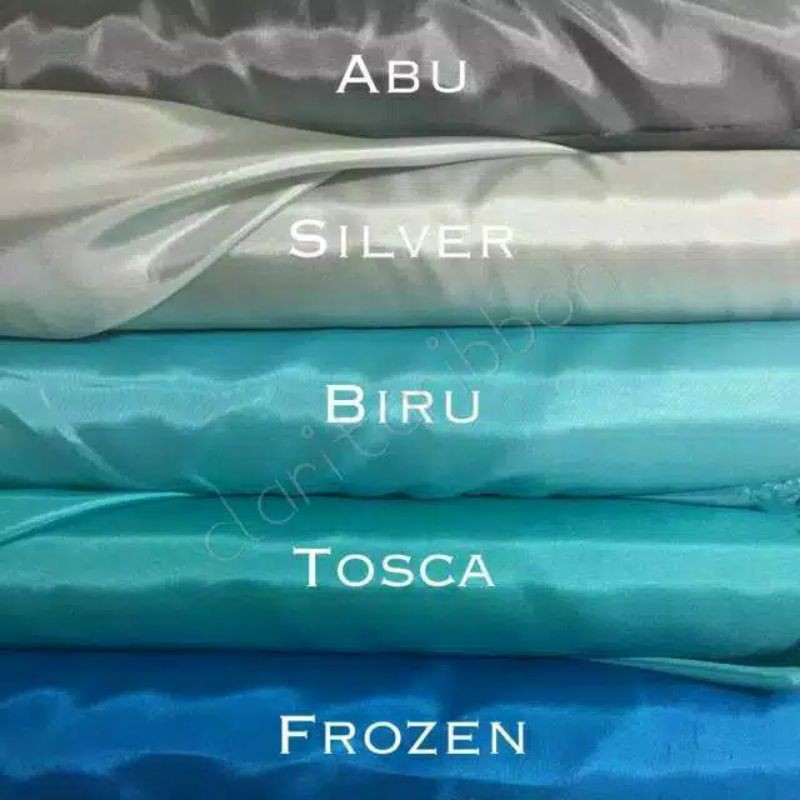 Kain Satin Silk Saten Valencia Import Premium lebar 150cm