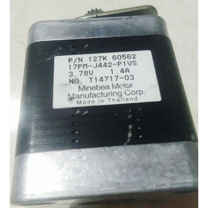 motor stepper type 17PM - J442 - P1VS - 3,78V - 1,4A ORIGINAL