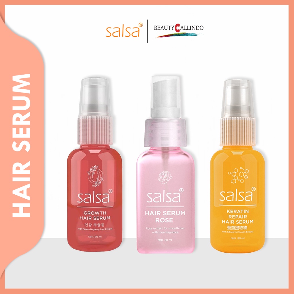 Salsa Hair Serum Rose Spray 80ml Serum Perawatan Rambut