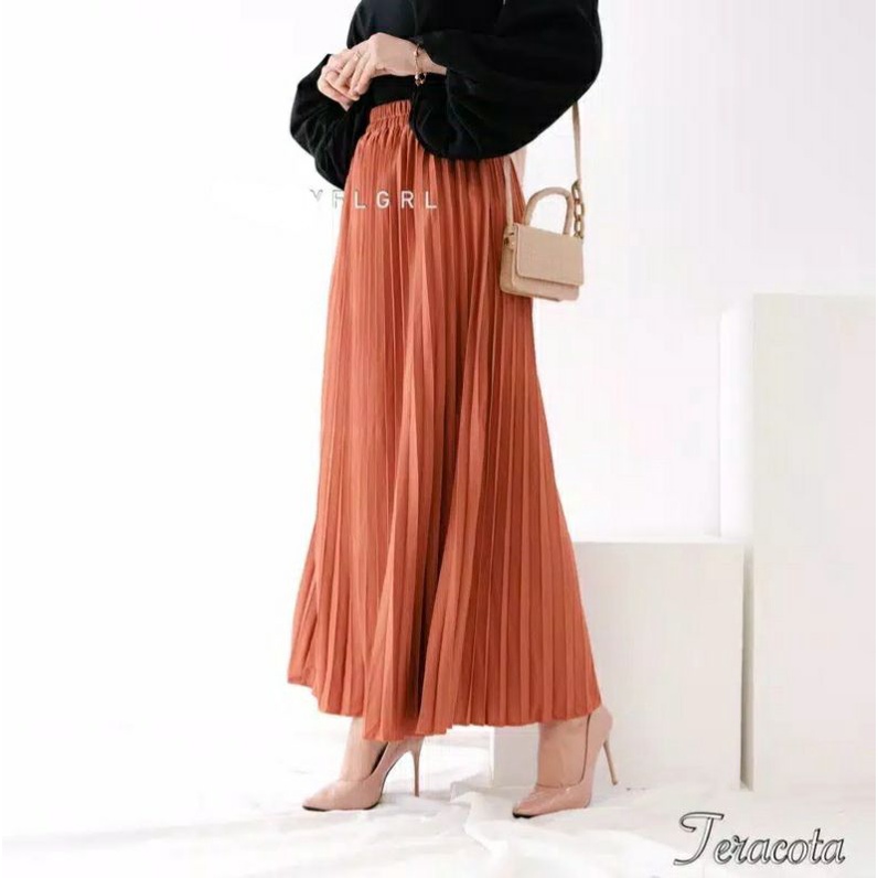 ROK PLISKET PREMIUM BKK GOOD QUALITY//ROK WANITA