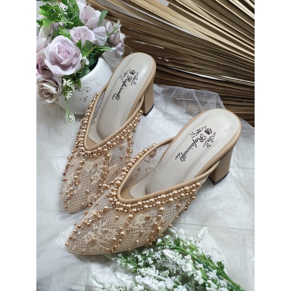 sepatu azara Nude tinggi 7cm tahu