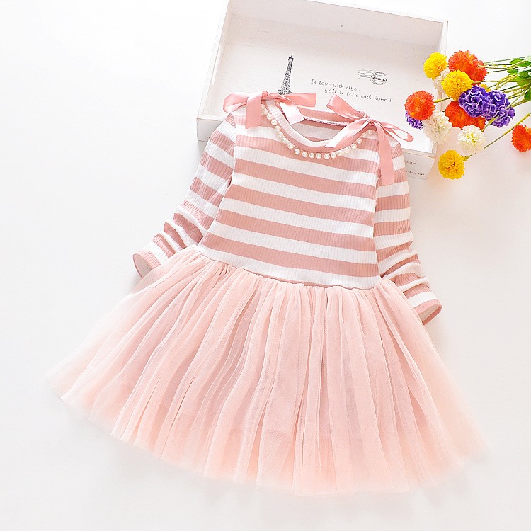 HappyOliver DRESS IMPORT MAKES PEARLY EBV Baju Dress Anak Perempuan Import/Dress Bayi Perempuan/Gaun Bayi Perempuan/Dress Pesta/Dress Bayi