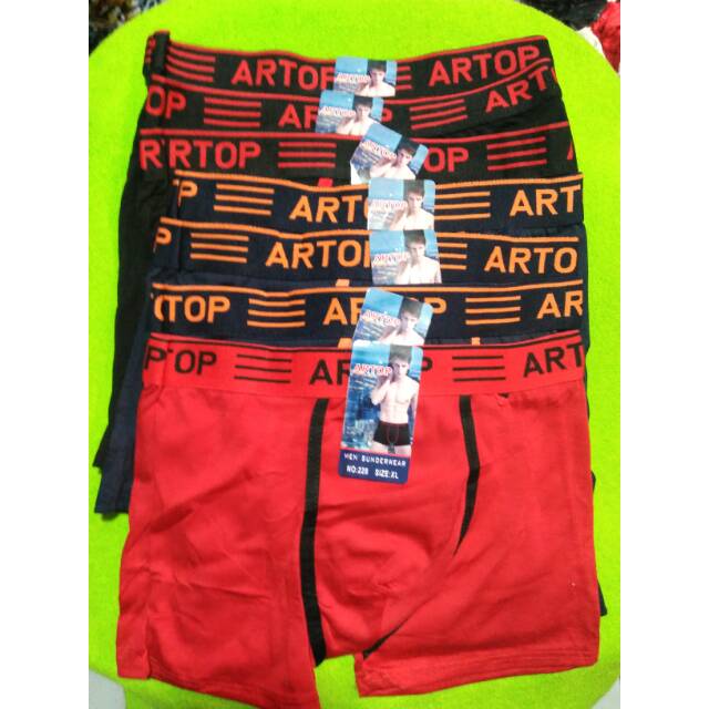 CD pria Boxer MURAH polos ARTOP 228