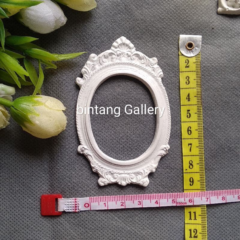 FRAME RESIN OVAL MAHKOTA /APLIKASI MAHAR