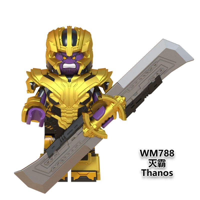 Mainan Anak Lego Iron Man Minifigure Murah WM6063 Ironman Minifigures Marvel Avengers Bricks Figure doctor strange wasp antman warmachine scarlet witch thor superman-Thanos WM788