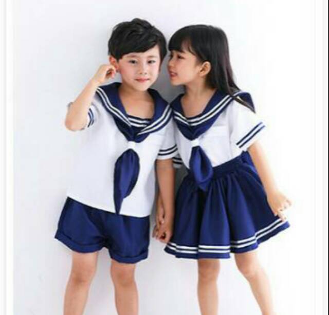 [READY STOCK] Kids uniform (kd001) Seifuku japan korean seragam sekolah anak cosplay