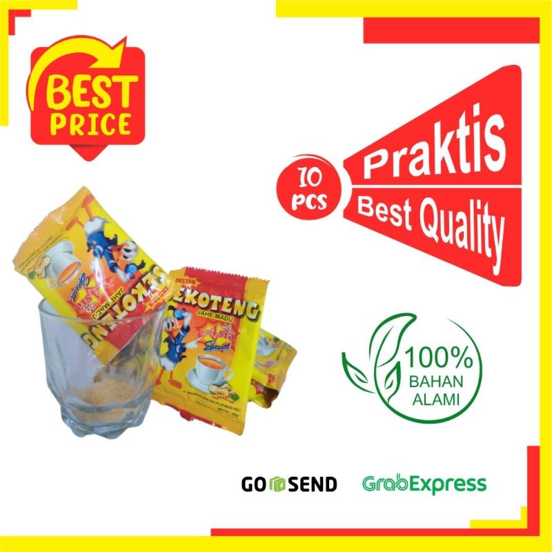 

MINUMAN INSTANT TRADISIONAL ASIA SEKOTENG JAHE MADU KHAS isi 10 pcs JOGJAKARTA 100% HALAL