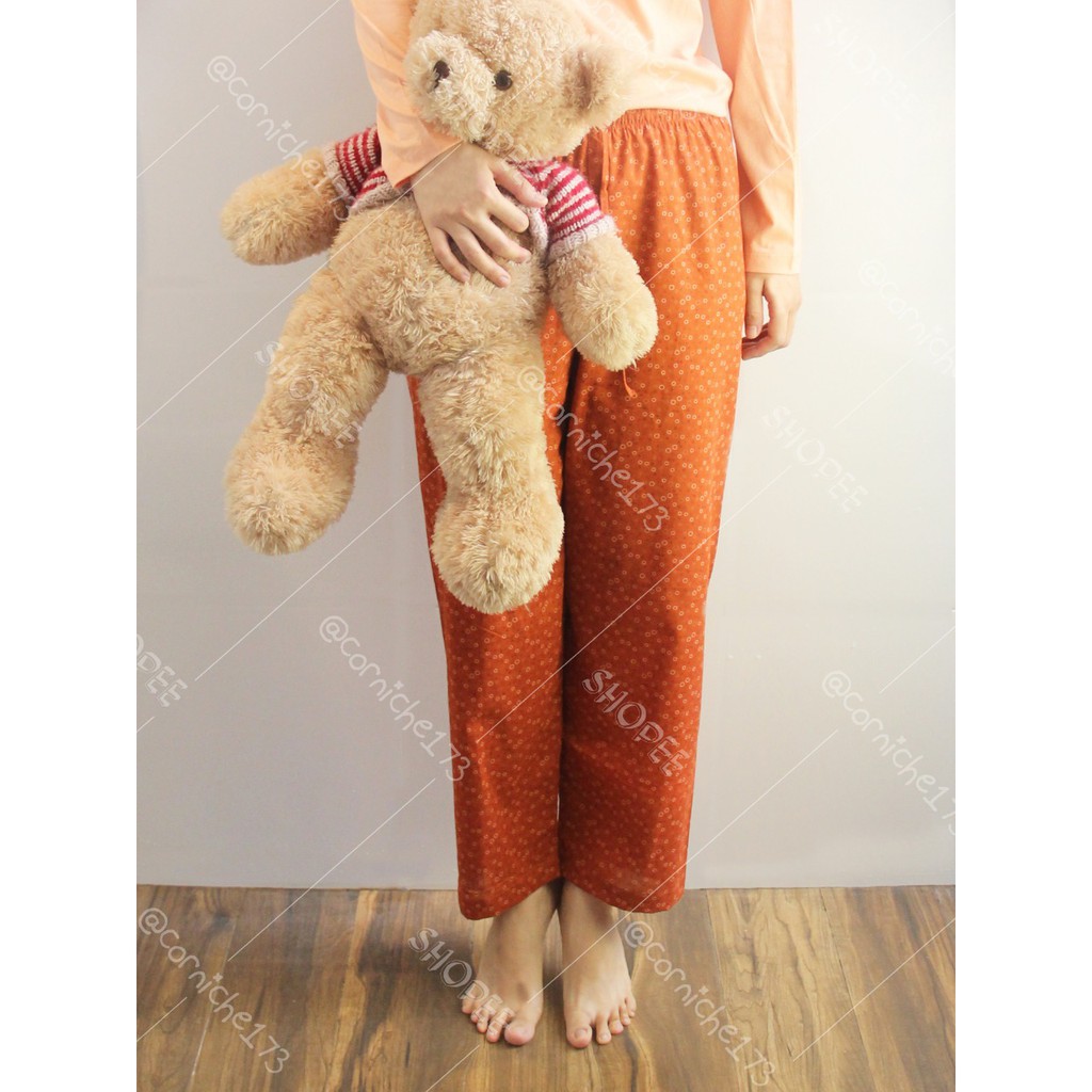 Corniche Polkadot Pyjamas Pants Orange