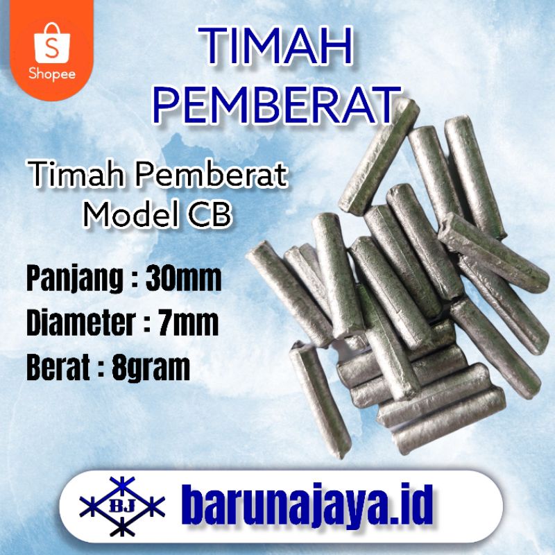 50Pcs Timah Unyil Model CB Untuk Pemberat Jaring dan Pancing