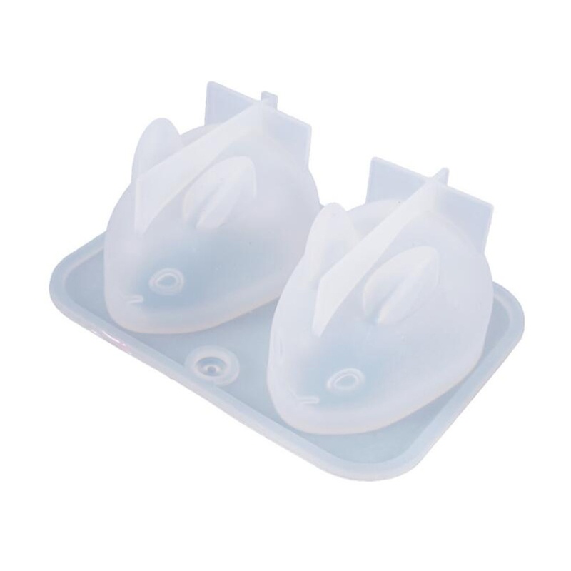 SIY  Cute 3D Rabbit Pendant Casting Silicone Mould DIY Craft Crystal Epoxy Resin Mold