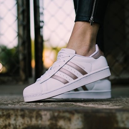 BNIB Adidas Superstar White Rose Gold
