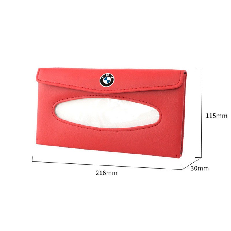 G-club Kotak Tisu Gantung Sun Visor Mobil Bahan Kulit Untuk BMW E30 E46 E90 F25 F10 F06 E34 GS X1 E60 E70 X3