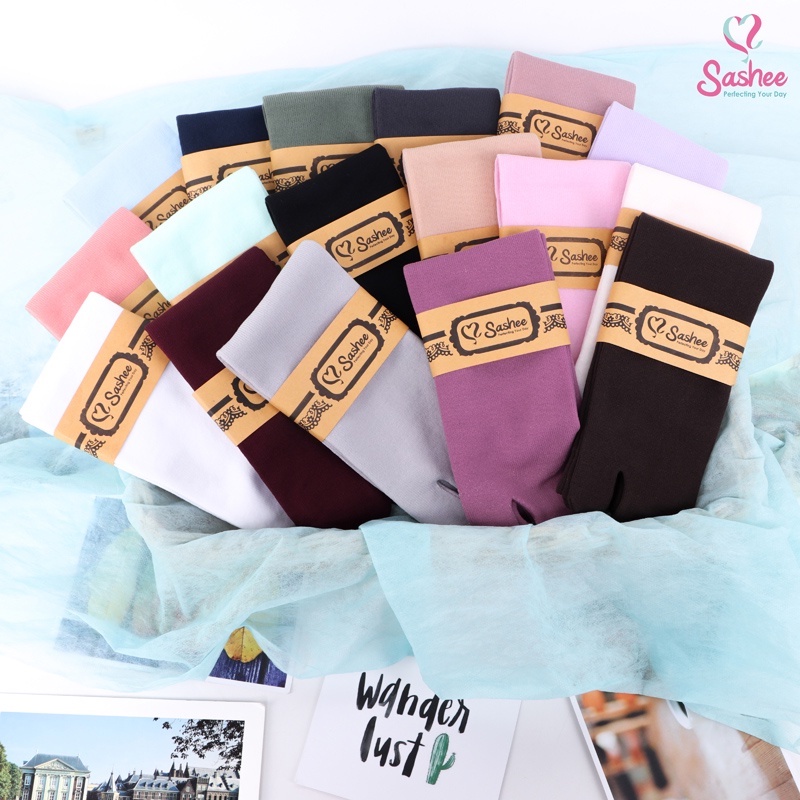 Kaos Kaki Wanita Jempol Dewasa Panjang Warna Polos Muslimah Sashee Original Sepasang All Size