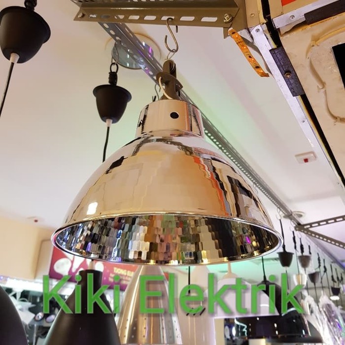 awet Kap Lampu Gantung Industri Kilap Diameter 30 cm + Fitting E27 MURAH amanah