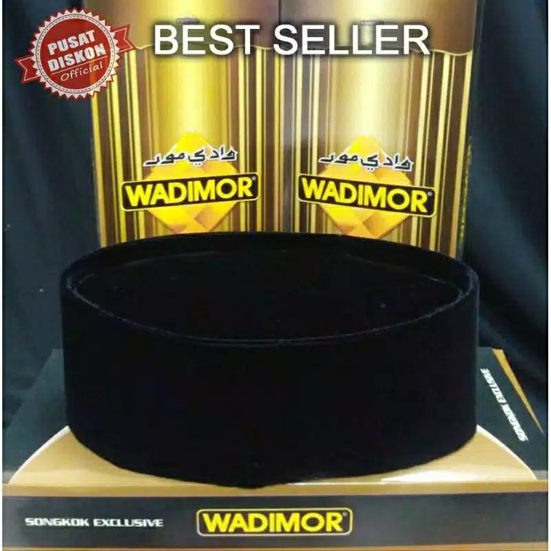 Peci Songkok Kopiah Wadimor Hitam Polos Peci Hitam Peci Polos Songkok Hitam Songkok