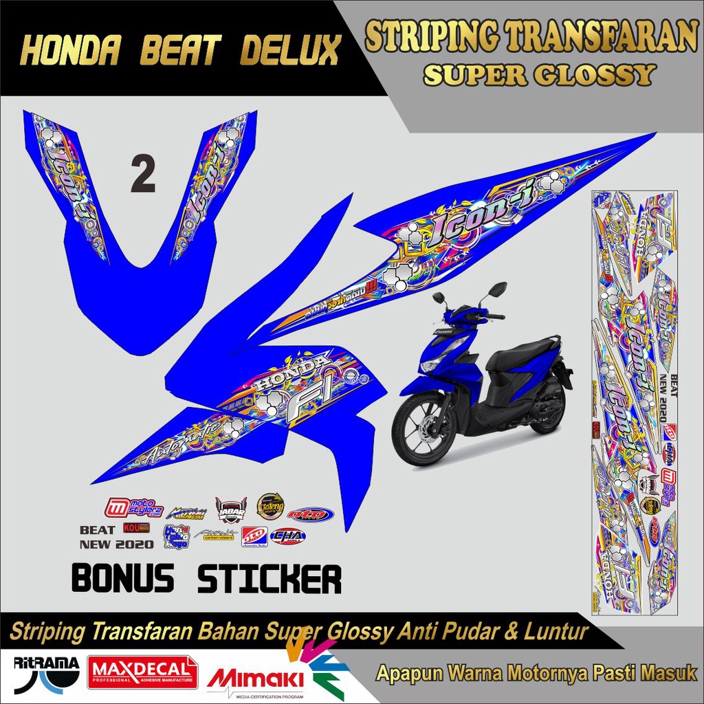 STRIPING TRANSPARAN UV GLOSY BEAT DELUK LIS BODI TRANSPARAN UV GLOSY BEAT DELUK