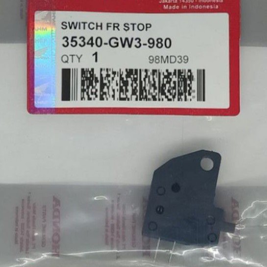 SWITCH SWITH REM DEPAN / SWITCH FR STOP ALL NEW MOTOR HONDA KODE GW3