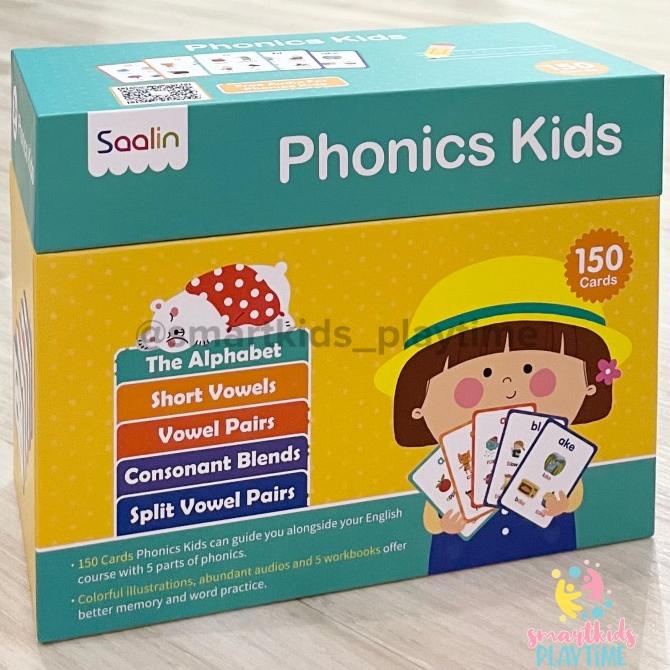Saalin 150 Phonics Words Flash Cards Mainan Edukasi Anak