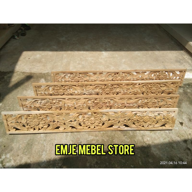 ukir lisplang jendela pintu ukiran ornamen dinding mahoni