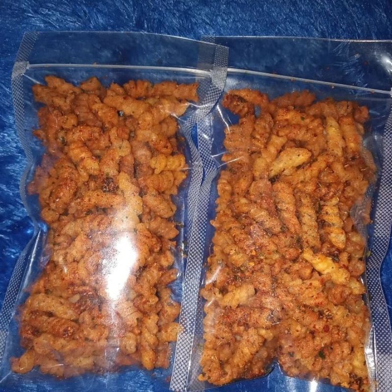 

Makaroni spiral pedas daun jeruk