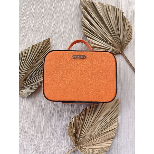 pouch kosmetik mini Oren/ tas kosmetik/ makeup box custom