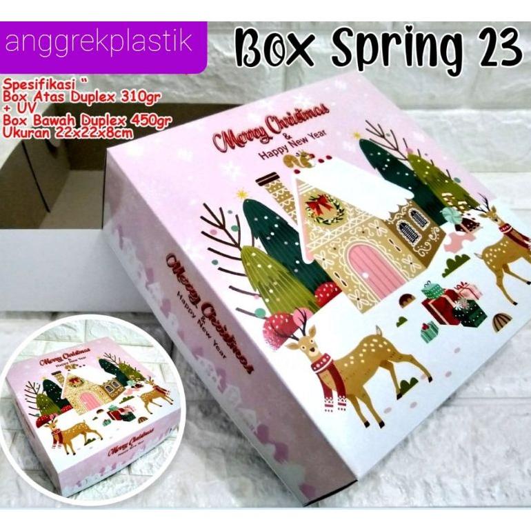 

DUS BOX KUE NATAL CHRISTMAS 22X22X8 TERLARIS