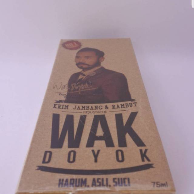 KRIM JAMBANG WAK DOYOK / PENUMBUH JAMBANG, RAMBUT, ALIS, KUMIS BERBAHAN ALAMI UNTUK PRIA DAN WANITA.