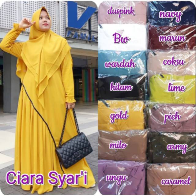 GAMIS CERUTI SET SYAR'I ORIGINAL - CIARA SYAR'I