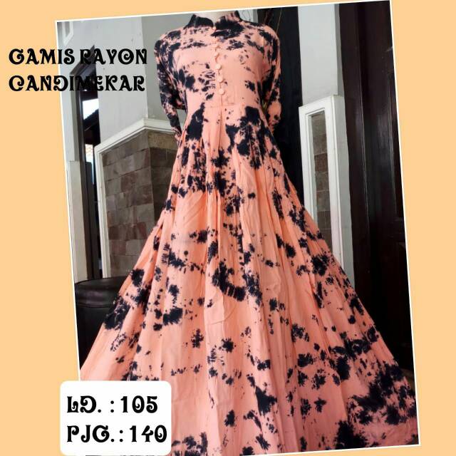 Gamis rayon candi mekar