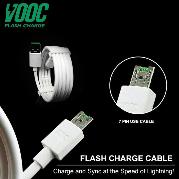 OC MICRO USB KABEL DATA OPPO VOOC ORIGINAL 99% QUALITY