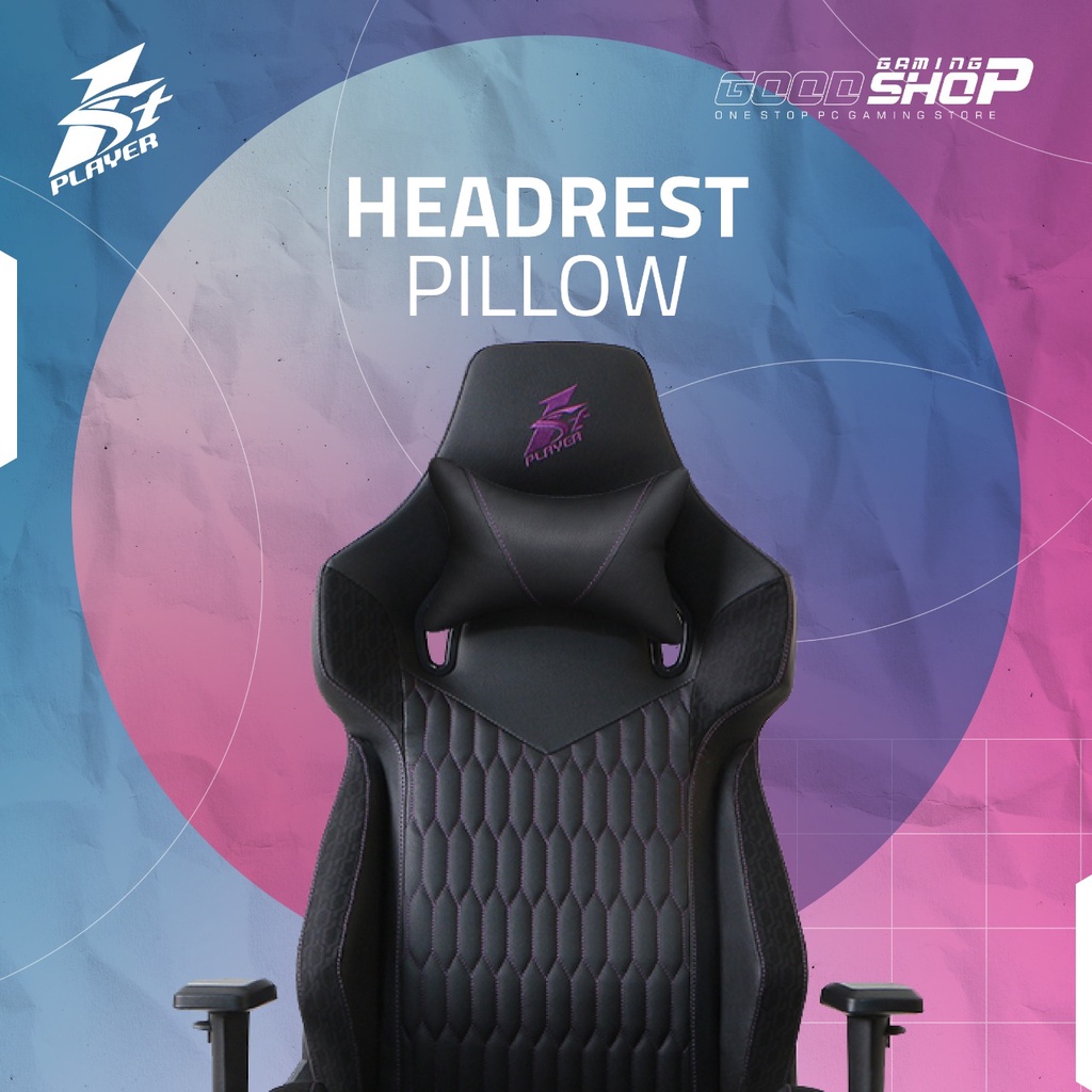 1STPLAYER WIN-101 Black Gaming Chair - Ergonomic &amp; Reflective Cloth