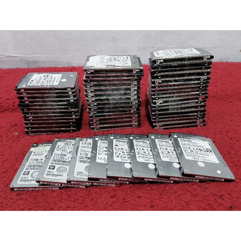 Harddisk Laptop 250GB / 320GB / 500GB Internal SATA 2.5&quot; ORI Second Bergaransi