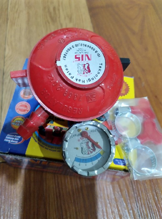 Regulator Gas Meter Nis Exclusive Double Lock/2pengunci Lpg Ni0107s Kht + M Lebih Awet