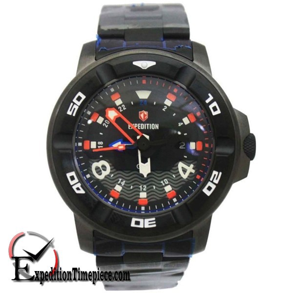 Jam Tangan Expedition E 6711 MCB Black Orange White