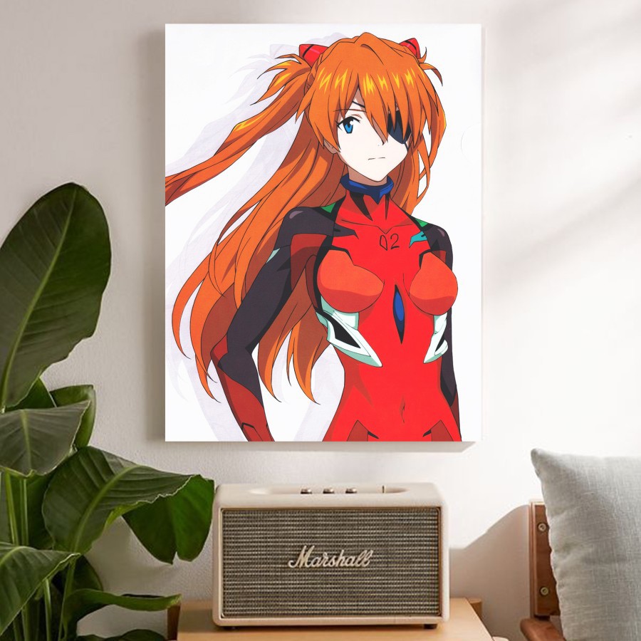 "Asuka Evangelion" Poster Kayu (30x22)
