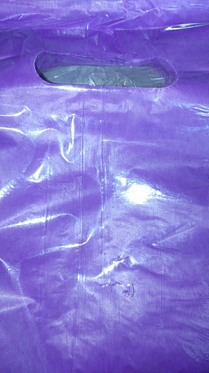 @100 Pcs Soft Handle Ovale Kantong Plastik Hd Polos Pond Oval Shoping Bag 15x22