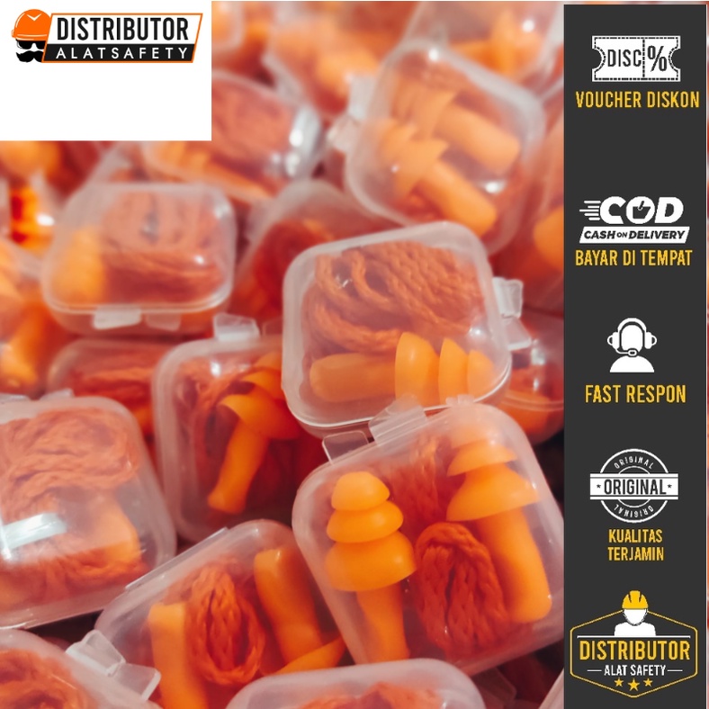 EARPLUG ORANGE PENUTUP TELINGA ANTI BISING