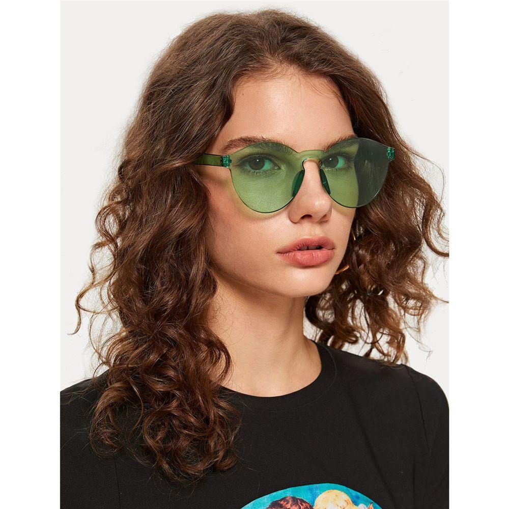 R-flower Heart Sunglasses Aksesoris Kacamata Sunglasses Transparan Trendy Untuk Wanita