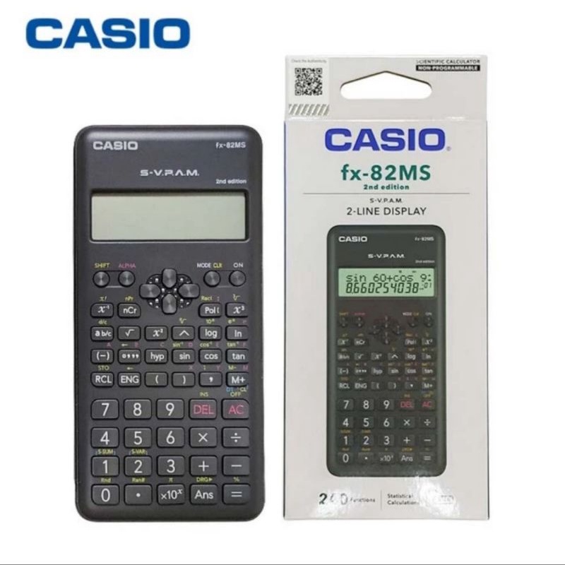 

CASIO KALKULATOR SCIENTIFIC FX 82 MS 2ND EDITION 240 FUNGSI