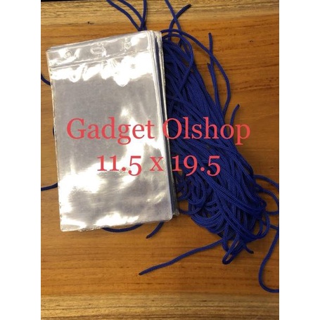 

[KODE PRODUK Y0W3795] Plastik id card - plastik tanda pengenal - plastik panitia 11.5x19.5 TEBAL
