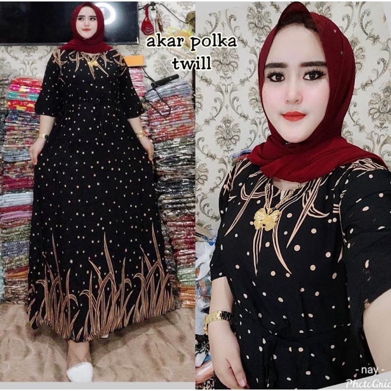 Gamis jumbo cabutan busui mahkota daster arab rayon