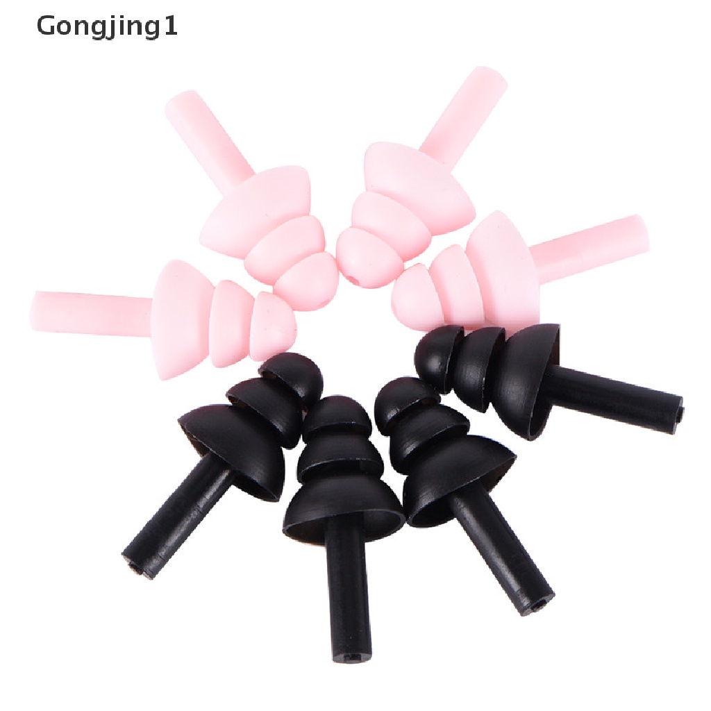 Gongjing1 4PCS Earplugs Bahan Silikon Anti Bising Untuk Tidur