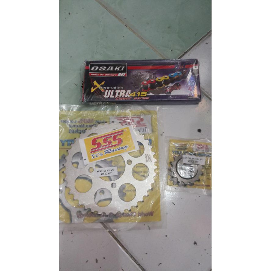 gear sss rx king rantai osaki 415